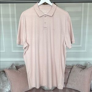 HOLLISTER  Men's Light Pink Polo Shirt SIZE XXL Advanced stretch